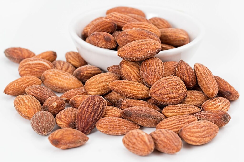 Almonds Nuts Roasted Salted  - stevepb / Pixabay